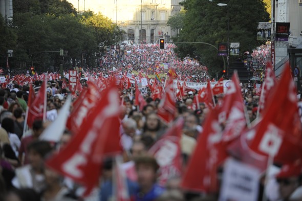 Imagen de la huelga general. Manuel Engo
